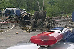 Жесткая посадка Ту-134