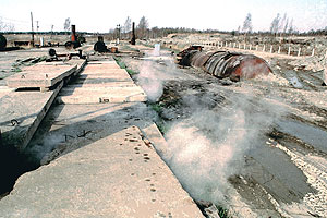 Пожар на полигоне отходов