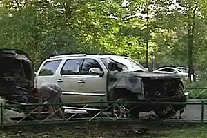 Машины горят