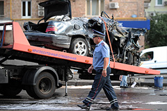 Авария в центре Москвы. Фото