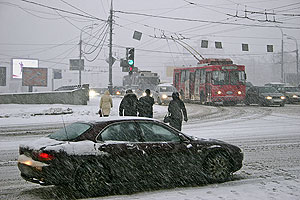 Снег против Москвы. Серия …
