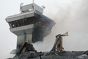 В Красноярске сгорел аэропорт