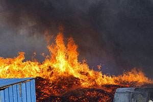 Пожар на Лыткаринской ярмарке