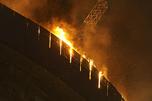 Как тушили башню "Восток"