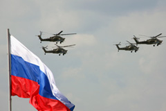 Российские вертолеты на страже Сирии