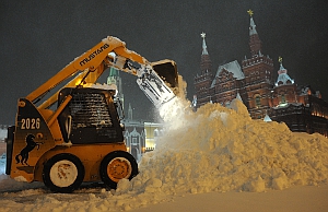 В Москве снова выпал снег