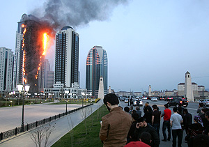 "Грозный-Сити" могли поджечь