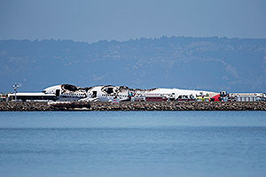 Boeing 777 разбился в Сан-Франциско