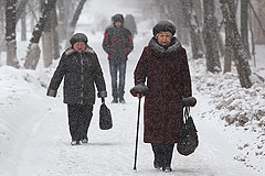В Москву пришел снег