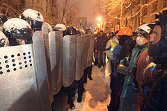 В центре Киева произошли столкновения
