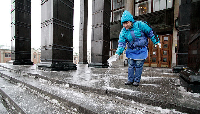 В Москве прошел ледяной дождь