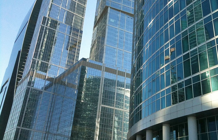 В бизнес-центре "Москва-Сити" произошел пожар