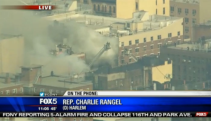 В Нью-Йорке в результате взрыва обрушилось здание