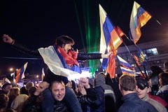 За присоединение Крыма к России проголосовало 96,77% крымчан