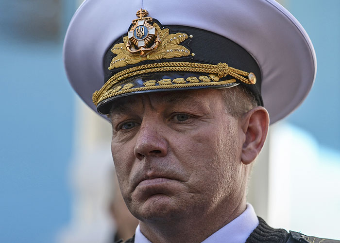 Командующий ВМС Украины покинул штаб в Севастополе