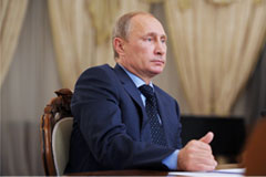 Путин пообещал сократить подачу в случае отбора европейского газа Украиной