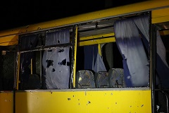 Миссия ОБСЕ отчиталась о визите на место обстрела автобуса под Волновахой