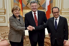 Меркель и Олланд обсудят в Москве минские соглашения