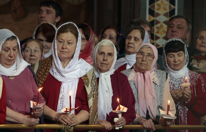Православные верующие отмечают Пасху
