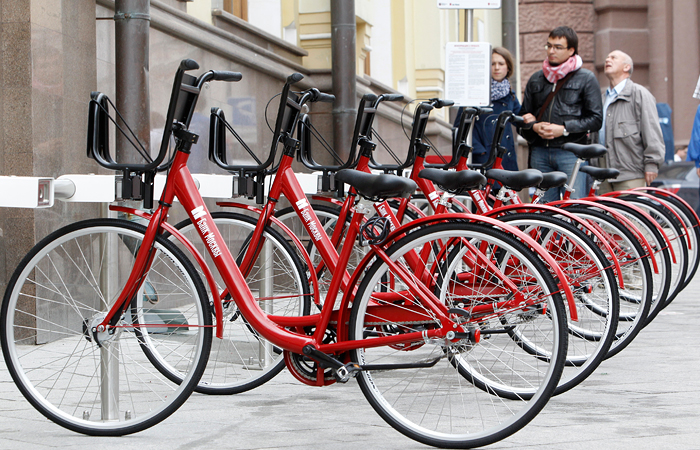 Первые 150 станций проката велосипедов открылись в Москве