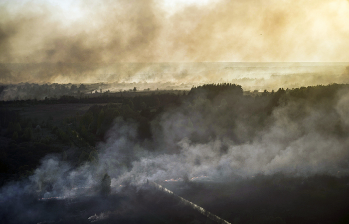 Пожар в зоне отчуждения Чернобыльской АЭС локализован