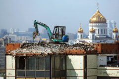 В Москве завершен демонтаж гостиницы "Россия"