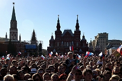 Почти полмиллиона человек отпраздновали в Москве День России