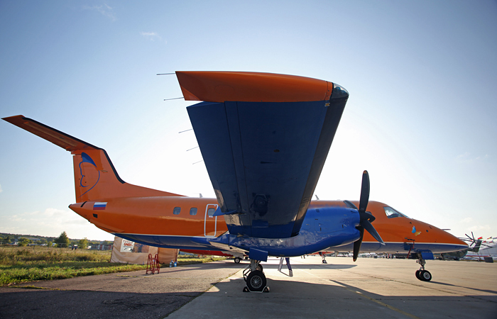 Самолет из Ульяновска аварийно сел в "Домодедово" с невыпущенным шасси