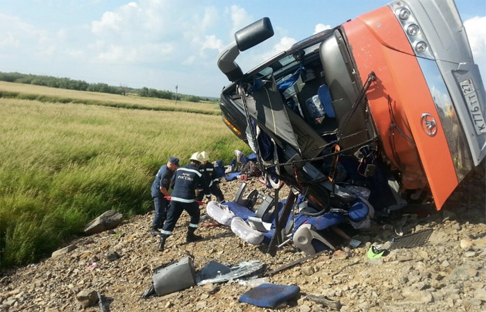 У разбившегося под Хабаровском автобуса была изменена конструкция