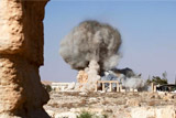 Боевики ИГ выложили фото уничтожения древнего храма в Пальмире