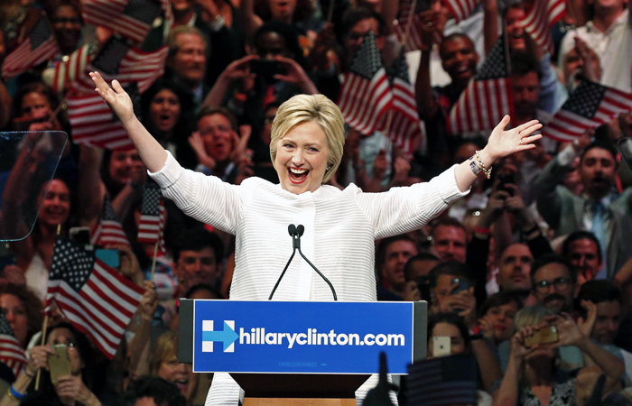 Хилари Клинтон победила на праймериз в Калифорнии