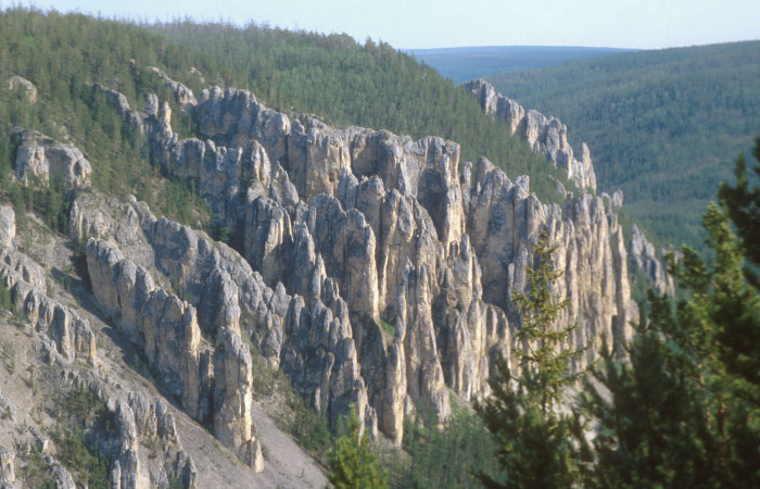 На территории природного парка "Ленские столбы" в Якутии начался пожар