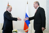 Путин расценил визит Эрдогана в РФ как желание возобновить диалог