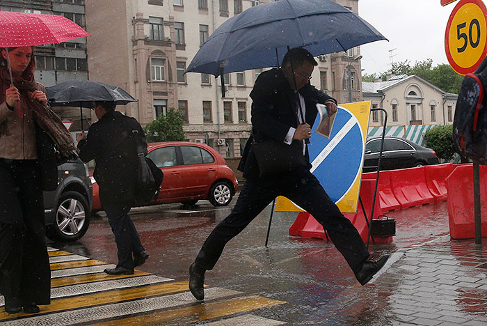 Во вторник в столицу вернутся дожди с грозами
