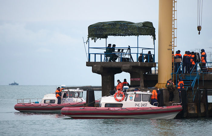 Двигатель разбившегося Ту-154 обнаружили в Черном море