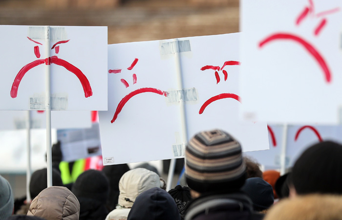 Протесты в регионах немного усилились на фоне спада конкуренции в политике