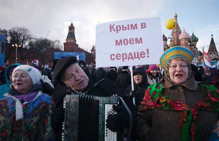78% россиян увидели пользу для страны от присоединения Крыма
