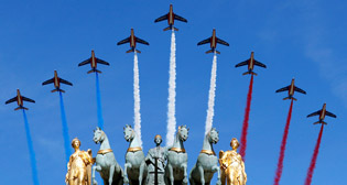 Празднование Дня взятия Бастилии во Франции