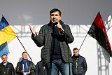 Саакашвили призвал не прекращать протест у стен Рады еще две недели