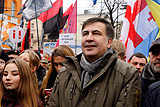 Сторонники Саакашвили устроили "Марш за импичмент" в центре Киева