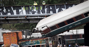 Крушение поезда в США