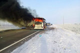 У сгоревшего в Казахстане автобуса не было лицензии на пассажирские перевозки