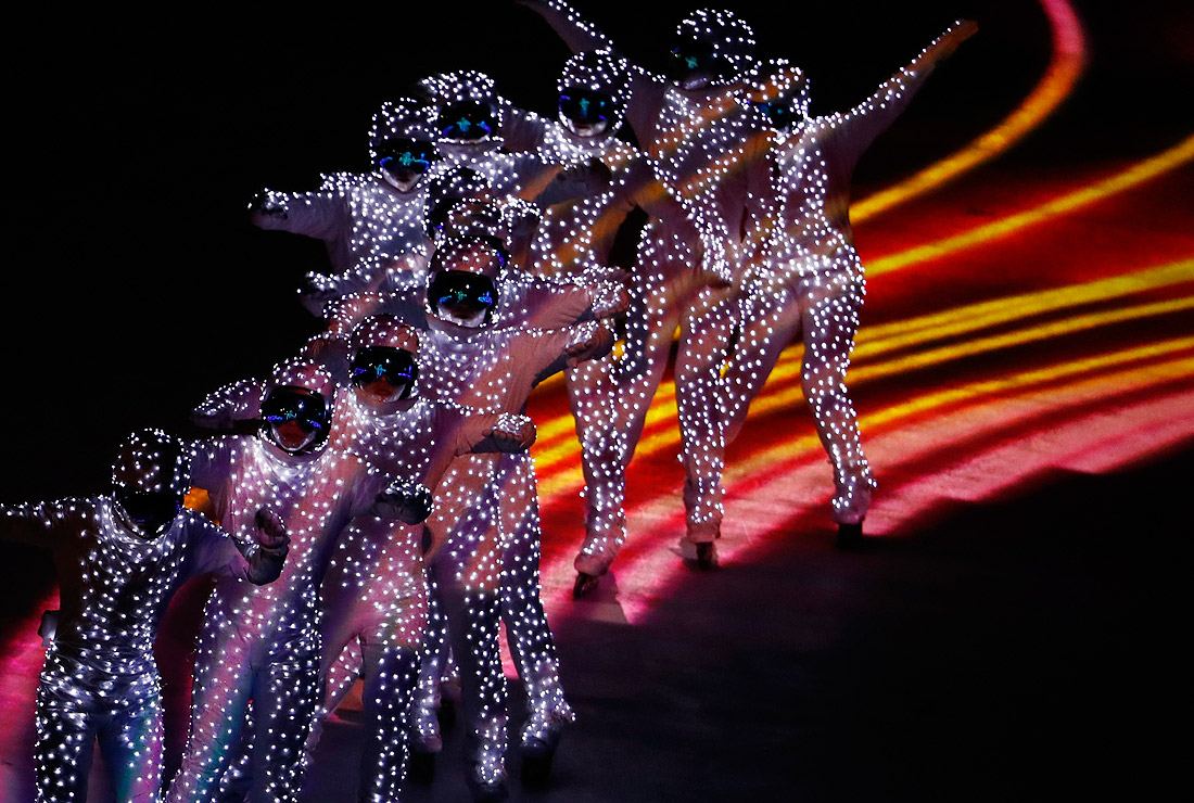 Выступление артистов на закрытии ОИ-2018