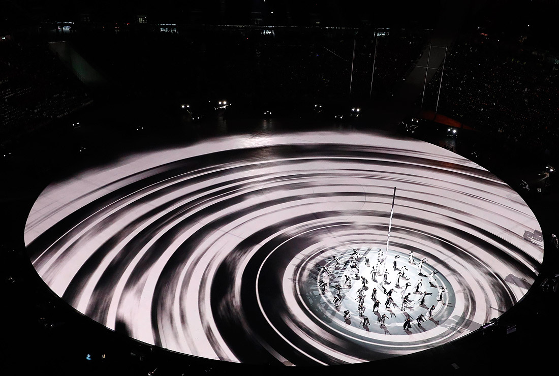 Закрытие Олимпиады с высоты