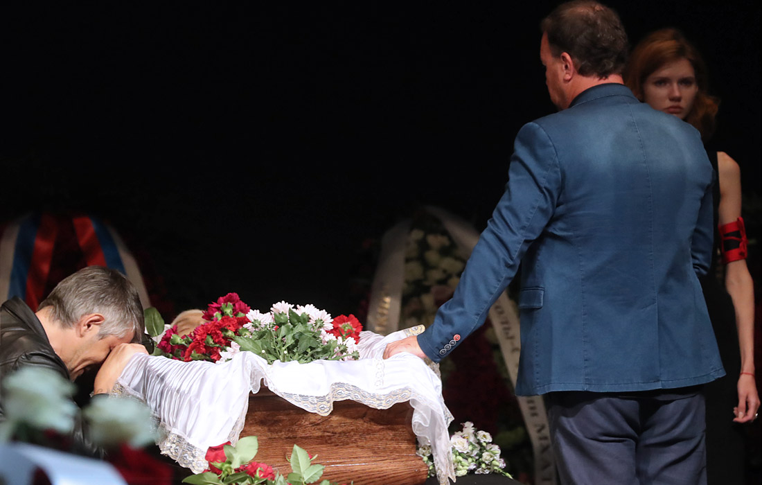 Во время прощания с Дмитрием Брусникиным