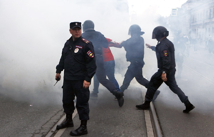 Семеро журналистов пострадали на акции против пенсионной реформы в Петербурге