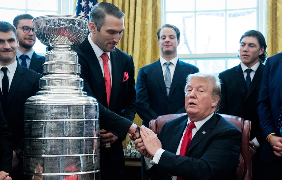 Александр Овечкин встретился с Трампом в Белом доме