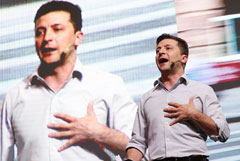 Зеленский занял второе место после Путина по упоминаемости в российской прессе