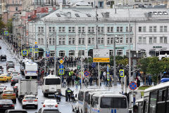 Московская станция метро "Трубная" закрыта на вход и выход
