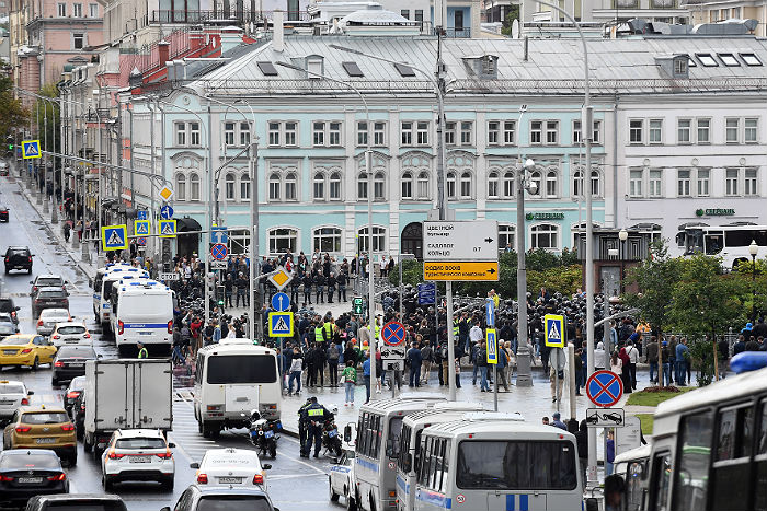 Московская станция метро "Трубная" закрыта на вход и выход